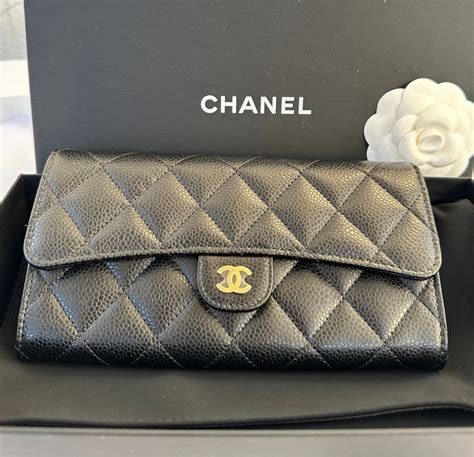 chanel men's wallet|chanel long wallet price.